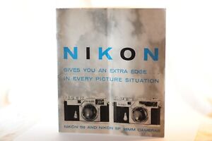 Nikon S3 SP Rangefinder 35mm FILM Cameras Nippon Kogaku dealers brochure RARE