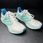 New Adidas Energy Boost Running Shoes Women Size 9 Aqua & White BB3458