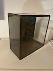 Crate &Barrel EUC 12 Inch Square Bronze & Glass Shadow Box - Hang or Sit Display