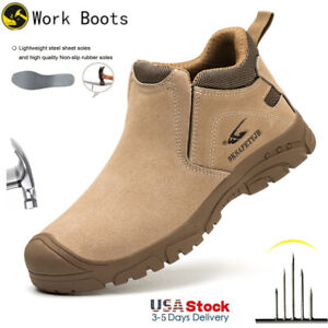 Indestructible Boots Mens Safety Work Steel Toe Welding Shoes Comfy Sneakers