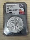 2021 (W) SILVER EAGLE NGC MS70 MERCANTI STRUCK AT WEST POINT FIRST DAY ISSUE T1
