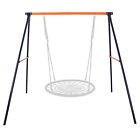 Metal A-Frame Swing Set Frame Stand Fun Play Chair Kids Children Backyard Home