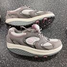 Skechers Shape Ups Women 8.5 Gray Pink Silver Lace Up 11806 Shoes Sneakers