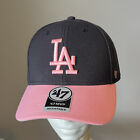 Los Angeles Dodgers `47 Brand MVP Adjustable Hat Two Tone Pink & Navy New