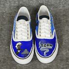Marvel Comics Storm Sneakers Womens 8 Blue White Canvas Hand Painted