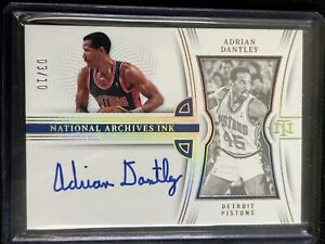 New Listing2022-23 Panini National Treasure Adrian Dantley Archives Ink Gold Auto 03/10
