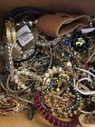 19+ LBS Jewelry Lot VINTAGE Modern brooch earrings chains necklace Rings Pins