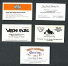 Lot of 5 Vintage Harley Drag Racing Business Cards-Stroud-Nungesser-Varrone-MORE
