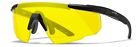 Wiley X 300 Saber Advanced Safety Shooting Glasses Black Frames Yellow Lenses