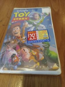 Toy Story Brand New Sealed VHS with promotional stickers Classic Kids Movie