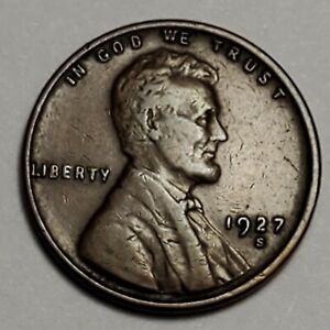 Nicer Low Mintage 1927 S Lincoln Wheat Cent