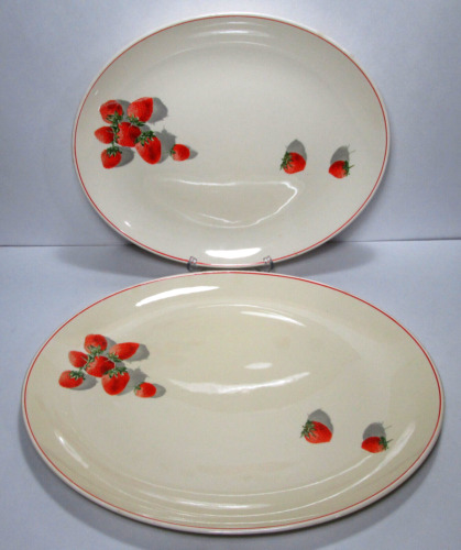 2 WS George Shortcake Oval Platters 15 1/2