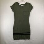Made For Me To Look Amazing Short Sleeve Sweater Dress Green Small New With Tags