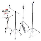GRIFFIN Cymbal Stand Hardware PACK Hi-Hat Snare Drum Mount Boom Holder Kit Pedal