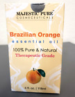 New ListingMAJESTIC Pure Natural Brazilian Orange Essential Oil- 4 fl oz-BRAND NEW