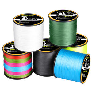 300-1000M Super Strong PE Lines Braided Sea Fishing Line 4/8 Strands 12-100LB