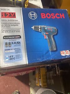 BOSCH PS31-2A 12V Max Two-Speed 3/8in. Drill Driver Kit with (2) 2.0Ah Batteries