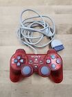 Genuine Official Sony PlayStation Controller  Transparent RED for PS1 PS2
