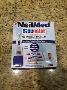 NeilMed Sinugator Cordless Pulsating Nasal Wash Kit w/One Irrigator & 30 Packets