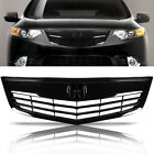 Front Upper Bumper Grill ABS Fits For 11-14 Acura TSX Grille Assembly BLACK New (For: 2011 Acura TSX Base 2.4L)