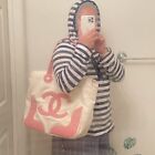 Chanel marshmallow candy pink large tote bag