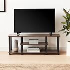 TV Stand Brown for 55 inch Entertainment Center Media Storage Shelf Modern Table