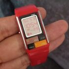 CASIO Poptone LDF-50-4ADR Red Digital Quartz Watch Futuristic Mondrian - Rare!