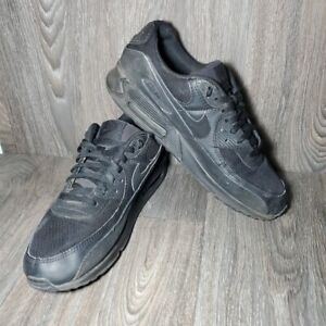 Nike Air Max 90 Shoes Mens Size 11.5 Triple Black Athletic Sneakers CN8490-003