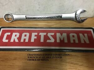 CRAFTSMAN COMBINATION WRENCH  SAE OR METRIC 12 PT~ CHOICE OF SIZE ~ FREE SHIP