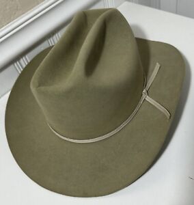 Vintage Cowboy Hat Mad Hatters of Granbury Texas, Rodeo Brim Western, Size 7 1/4