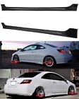 Fits 06-11 Civic Coupe Mugen Style Side Skirts Extension Rocker Panel Pair PU (For: 2008 Honda Civic Si)