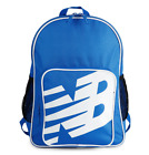 New Balance Sporty Logo Backpack School Travel Training Gym Bag Blue White