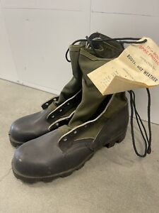 Vintage Bata Combat Boots Spike Protective Military Jungle Vietnam Era 7.5W