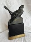 Bronze Edmund Gomanski capercaillie bird sculpture