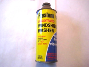 Prestonr Cone Top Bottlecap Can Windshield Washer Anti Freeze Cleaner Vintage