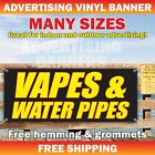 VAPES & WATER PIPES Advertising Banner Vinyl Mesh Sign tobacco cigarettes SHOP