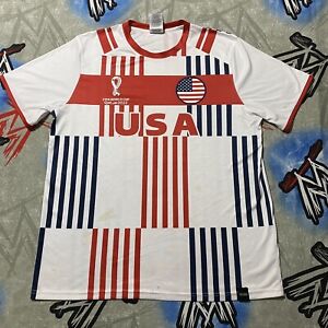 2022 USA FIFA World Cup Qatar Jersey Officially Licensed Soccer Men's XL
