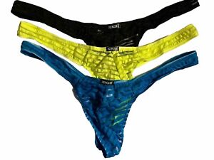 IKingsky Men’s XXL Semi Sheer Thong Underwear Lot Of 3