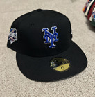 New Era 5950 New York Mets Fitted Cap Hat 7 5/8 World Series 2000 Patch NWT