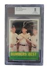 1963 Topps #173 Bombers Best #173 Beckett Graded 8 NM-MT by BVG. Final Sale