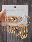 Huggie Hoop 24pcs Earrings Fashion Jewelry Large Round Gold For Women Wedding