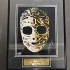 Gerry Cheevers.   1985 Hall Of Fame.  Autographed Picture Of Gerry Cheevers Mask