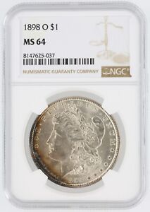 New Listing1898-O Morgan Dollar NGC MS64 New Orleans Minted  Silver Dollar No Reserve