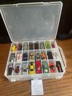 VINTAGE 1990s HOT WHEELS LOT 48 USED VEHICLES W/CARRYING CASE ORIGINAL COND. L-3