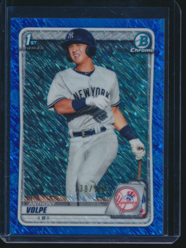 ANTHONY VOLPE 1st 2020 Bowman Chrome Prospects BLUE SHIMMER REFRACTOR #/150 RC