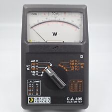 Chauvin Arnoux CA 405 Wattmeter Analogue Sgl & 3 Phase AC/DC good condition✈ DHL