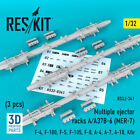 Multiple ejector racks A/A37B-6 (MER-7) (3 pcs) 1/32 ResKit RS32-0341