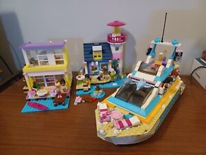 Lego Friends, 3 incomplete sets: Cruiser 41015, Stephanie's H 41037,  & 41095