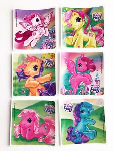 6 My Little Pony Hasbro Party Favor Stickers Badge 2.5” VTG 2006 Sandylion
