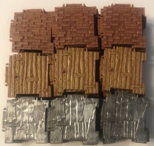 Fortnite Building Material Plastic Wall Panels Lot of Pieces Wood Metal Brick